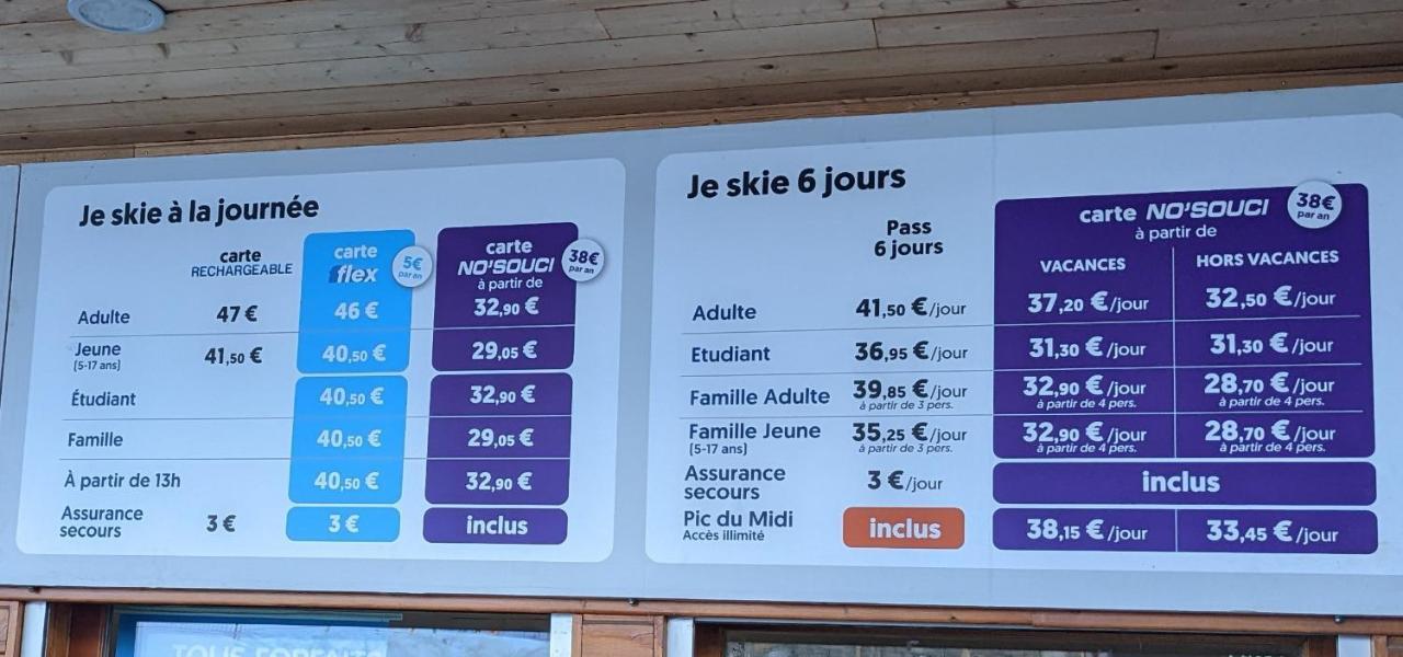 Andemu Studio cabine 2 à 4 personnes Barèges Exterior foto